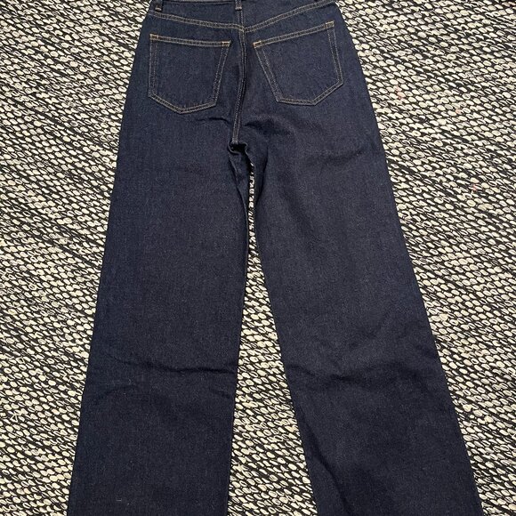 Reformation Cary High Rise Slouchy Wide Leg Jeans Blue - Size 24 - Picture 4 of 4